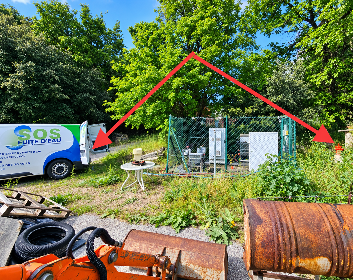 Technicien Water Leak Expert sur réseau d'irrigation de golf