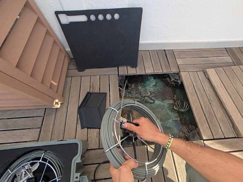 CCTV pipe inspection